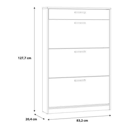 Szafka na buty z szufladą Dąb Artisan